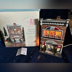 Easter Village Juliette's School of French Cuisine Department 56 Lighted House